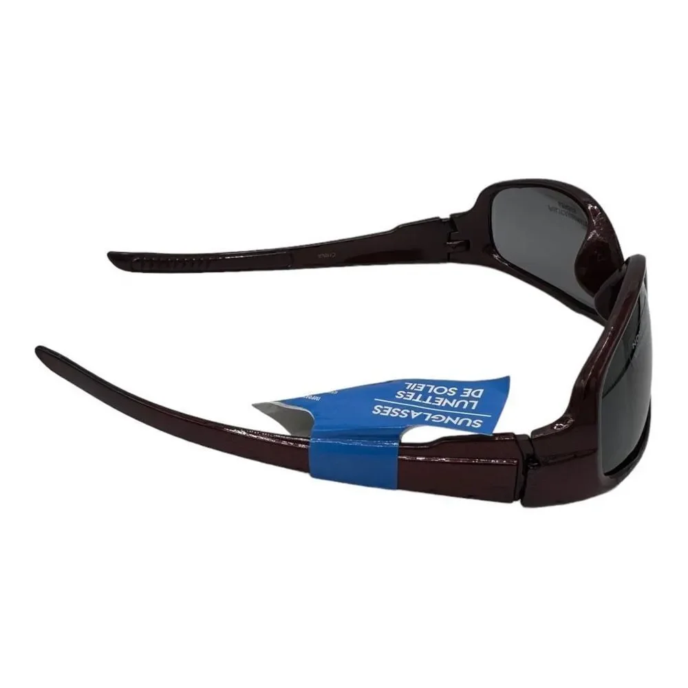 Sunglasses Classic maroon polycarbonate lenses, ultraviolet protection